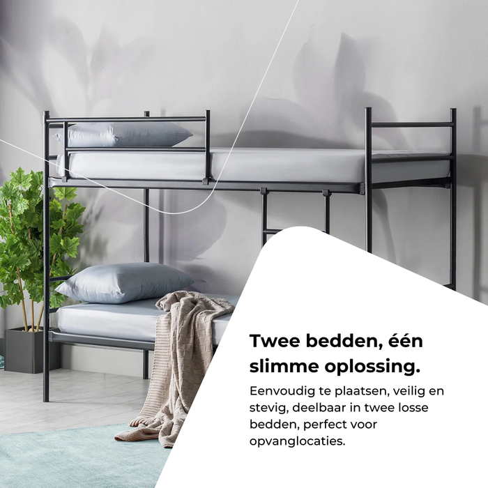 Stapelbed 93 x 205 x 157 cm deelbaar