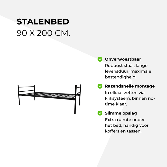 Stalenbed 90x200