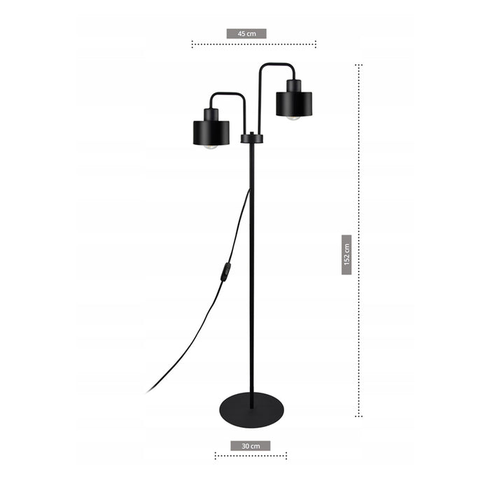 Floor lamp - Metal black