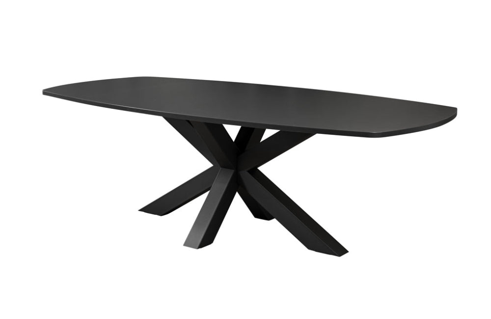 Vergadertafel Equa - Deens Ovaal Spinpoot 240 x 120 cm