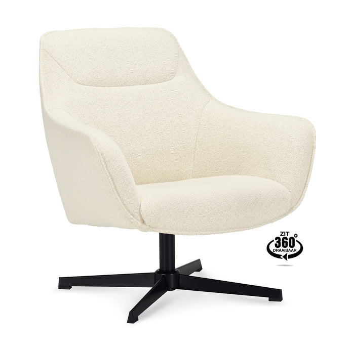 Fauteuil Vento - fluweel (draaibaar 360)